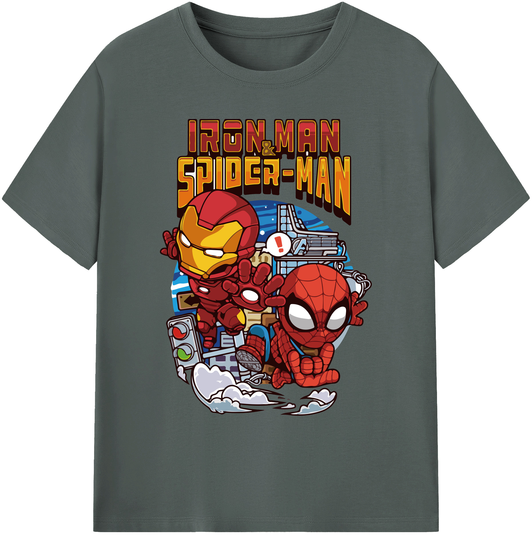 （画像用） アベンジャーズ The Avengers 綿100％ メンズ半袖Tシャツ｜肌触りやわらか＆通気性
